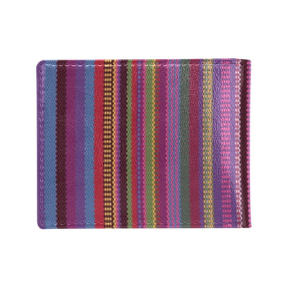 Serape Stripe Print Men's ID Card Wallet