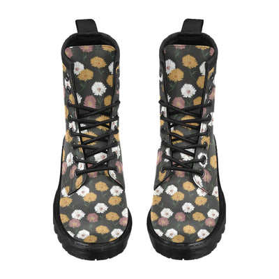Daisy Pattern Print Design DS04 Women's Boots