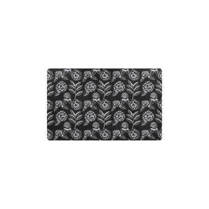 Camellia Pattern Print Design 02 Kitchen Mat