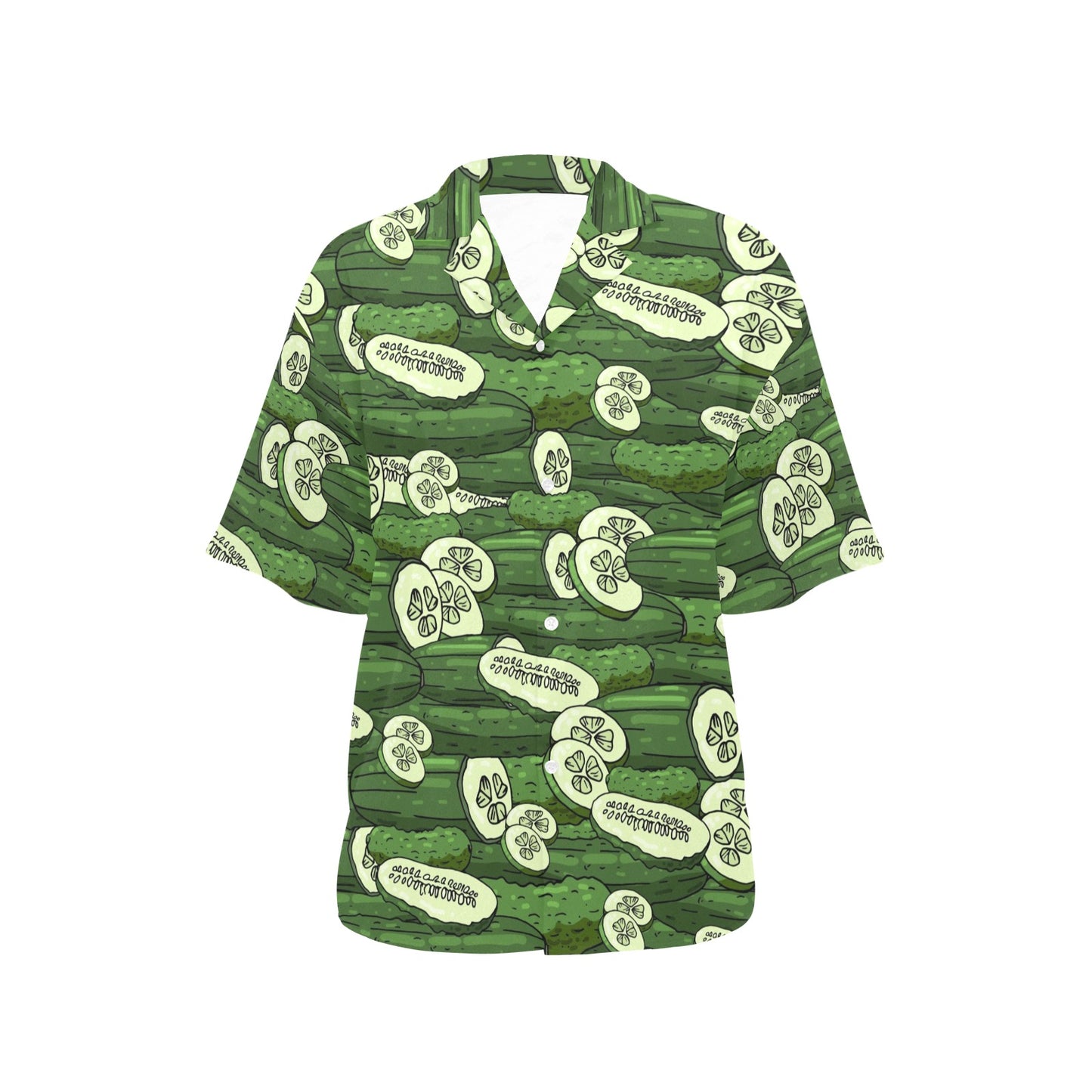 Cucumber Pattern Print Design CC01 Women's Hawaiian Shirt