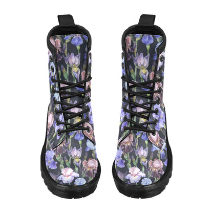 Iris Pattern Print Design IR04 Women's Boots