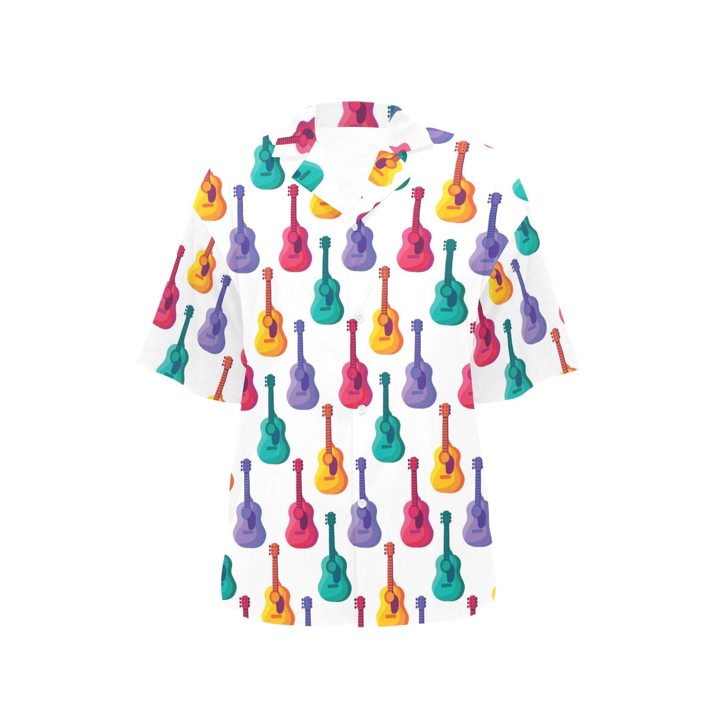Acoustic Guitar Print Design LKS406 Women's Hawaiian Shirt