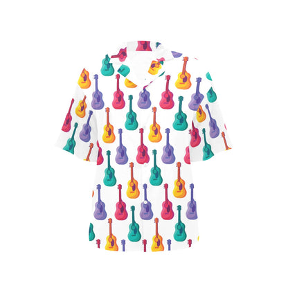 Acoustic Guitar Print Design LKS406 Women's Hawaiian Shirt