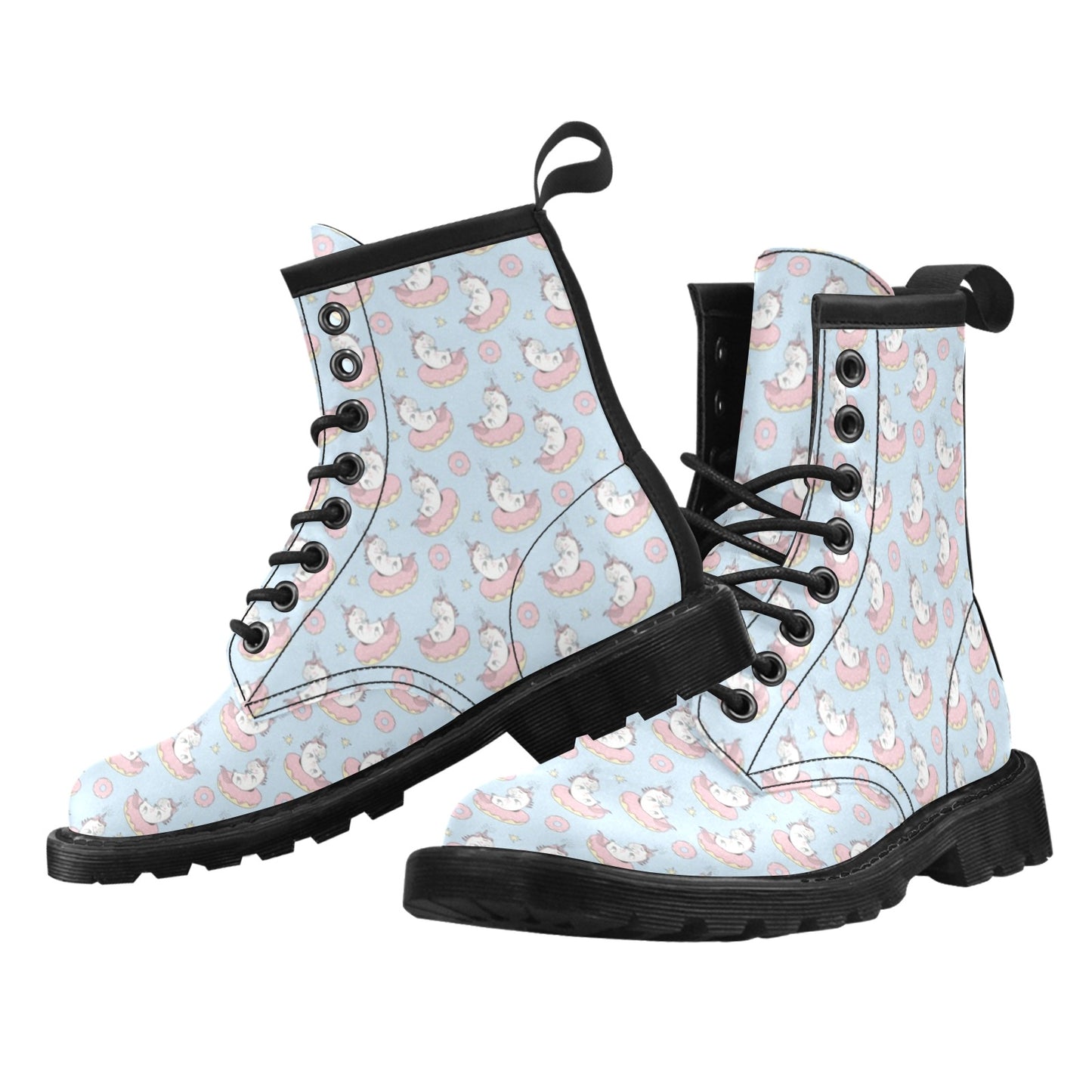 Unicorn Print Design LKS303 Women's Boots