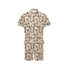 Camping Pattern Print Design 01 Men's Romper