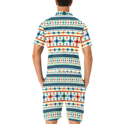 Aztec Pattern Print Design 02 Men's Romper