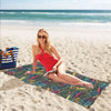 Travel Stamp Colorful Print Design LKS304 Beach Towel 32" x 71"