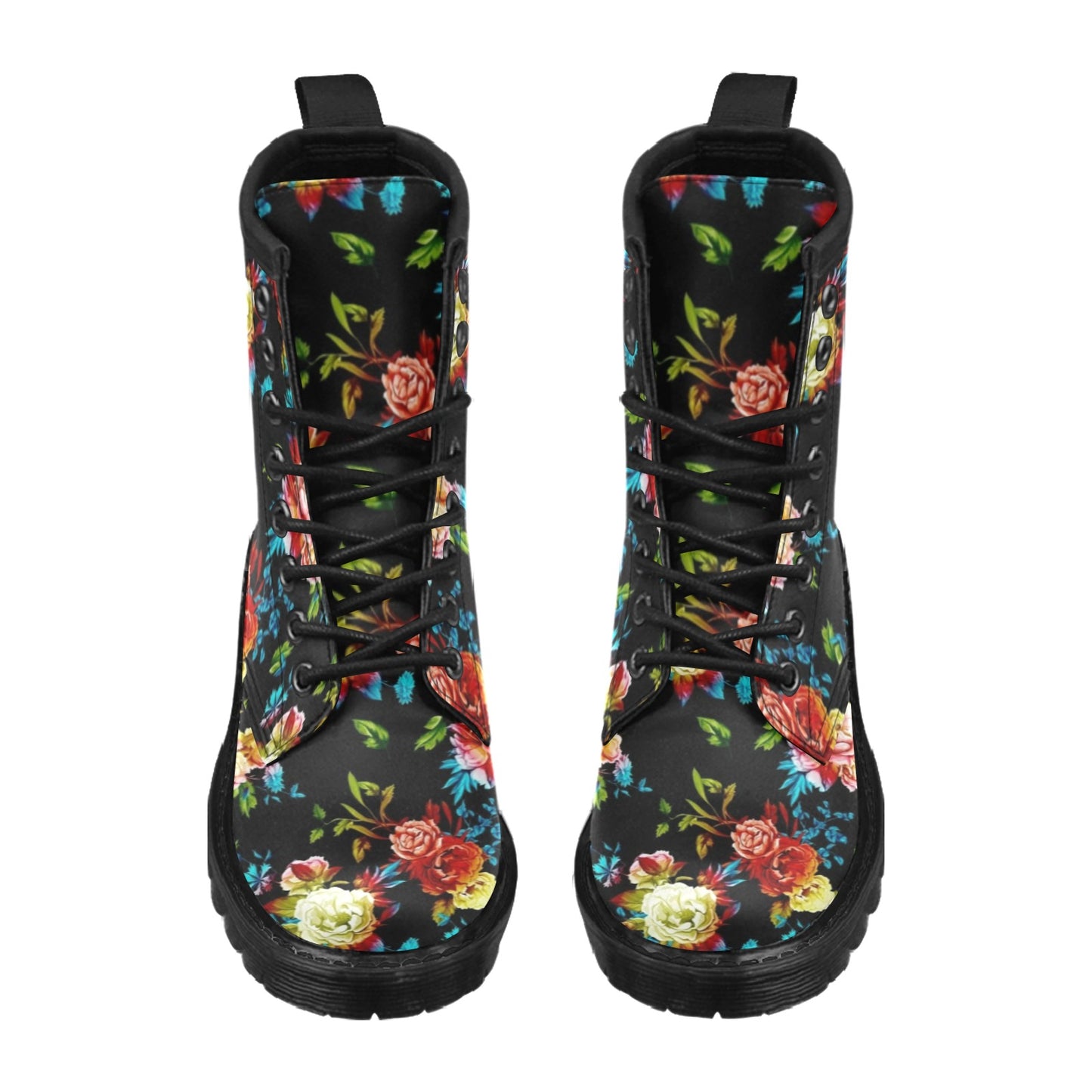 Peony Pattern Print Design PE07 Women's Boots