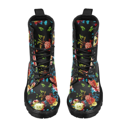 Peony Pattern Print Design PE07 Women's Boots