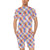 Peace Sign Patchwork Design Print Men's Romper