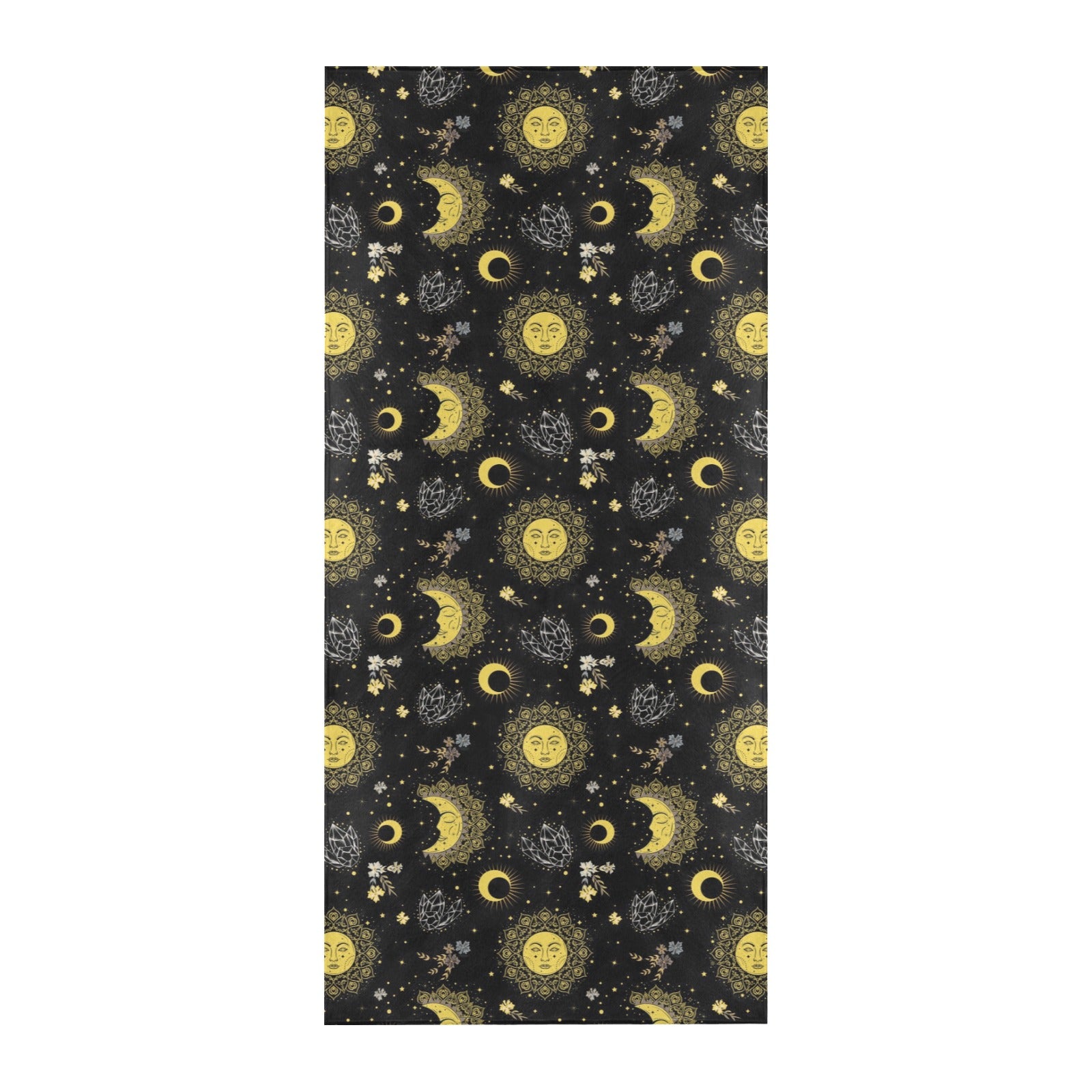 Sun Moon Print Design LKS301 Beach Towel 32" x 71"