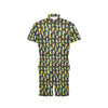 Cactus Neon Style Print Pattern Men's Romper