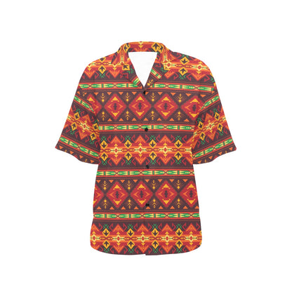 Southwest Pattern Print Design LKS309 Women's Hawaiian Shirt