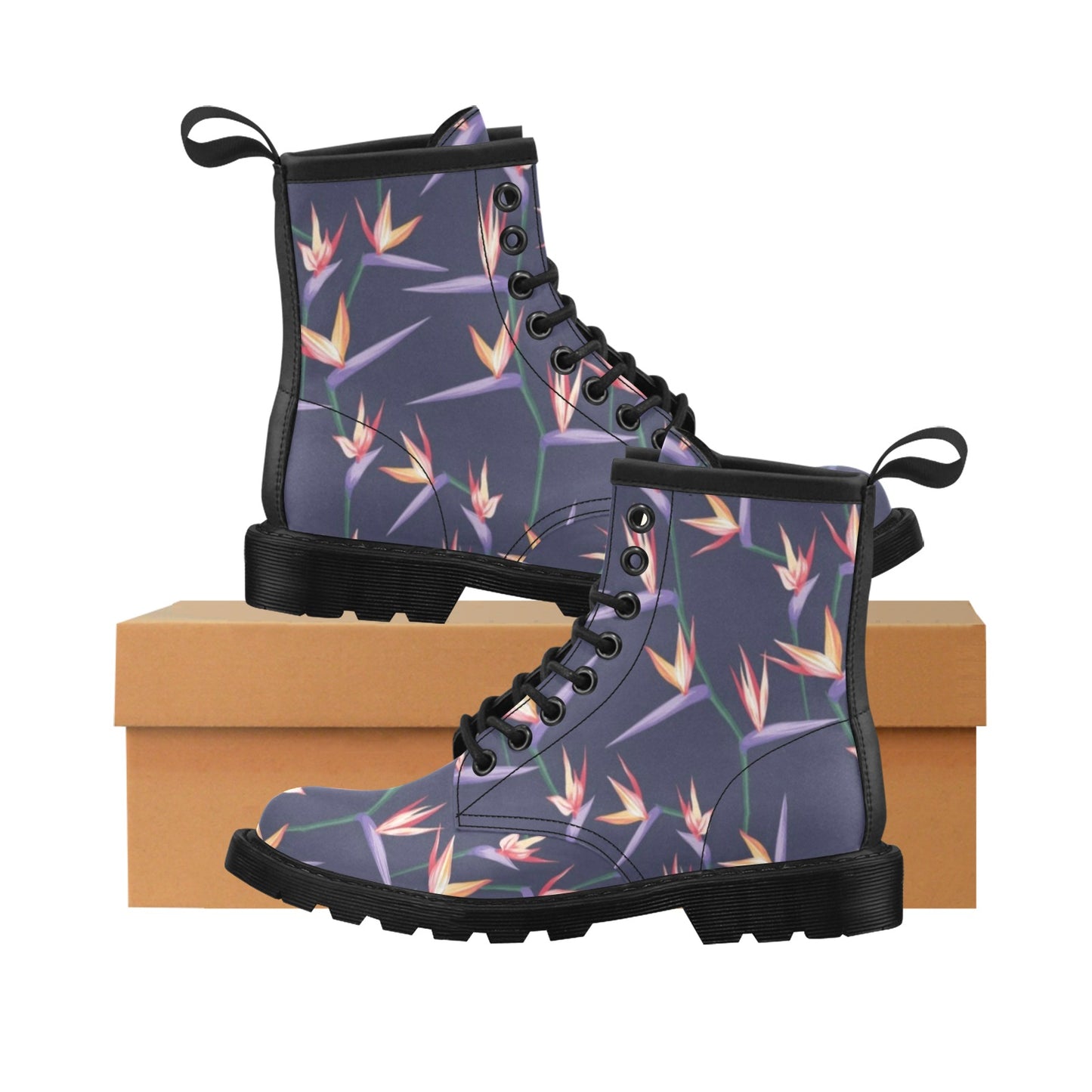 Bird Of Paradise Pattern Print Design BOP015 Women's Boots