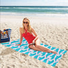 Whale Print Design LKS302 Beach Towel 32" x 71"