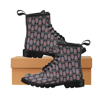 Buddha Head Colorful Print Women's Boots