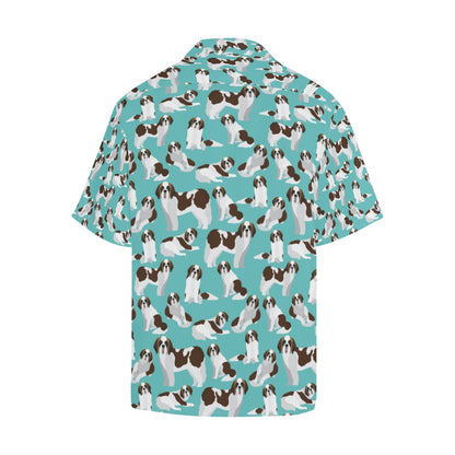 St Bernards Print Design LKS302 Men's Hawaiian Shirt