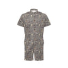 Native Indian life Design Print Men's Romper