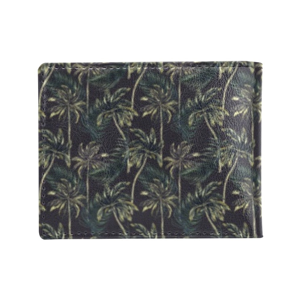 Palm Tree Background Design Print Men's ID Card Wallet