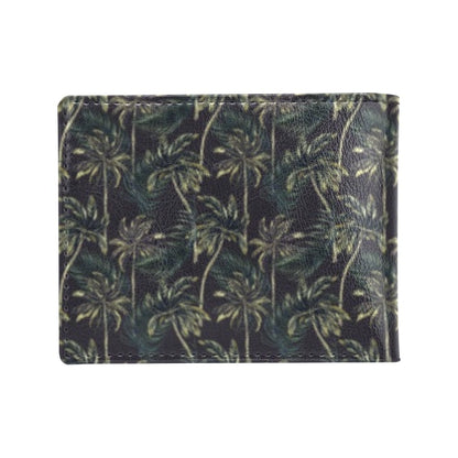 Palm Tree Background Design Print Men's ID Card Wallet