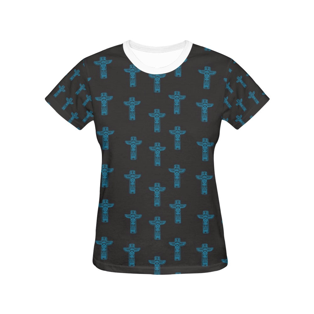 Totem Print Design LKS304 Women's  T-shirt