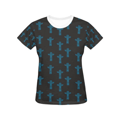 Totem Print Design LKS304 Women's  T-shirt