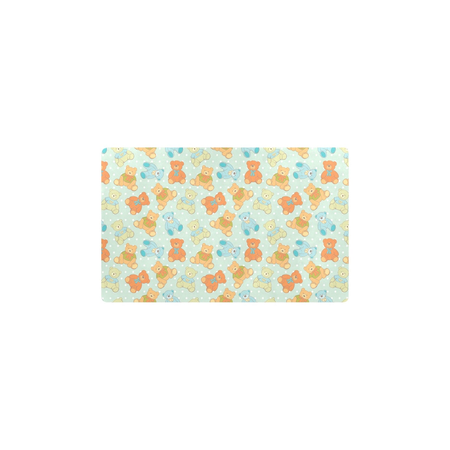 Bear Pattern Print Design 02 Kitchen Mat