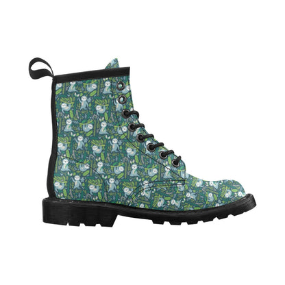 Sloth Print Design LKS304 Women's Boots