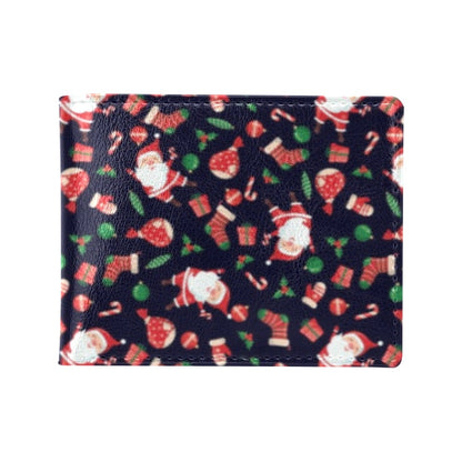 Santa Christmas Themed Print Design LKS304 Men's ID Card Wallet