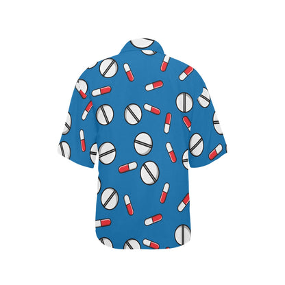 Pill Pattern Print Design A05 Women's Hawaiian Shirt