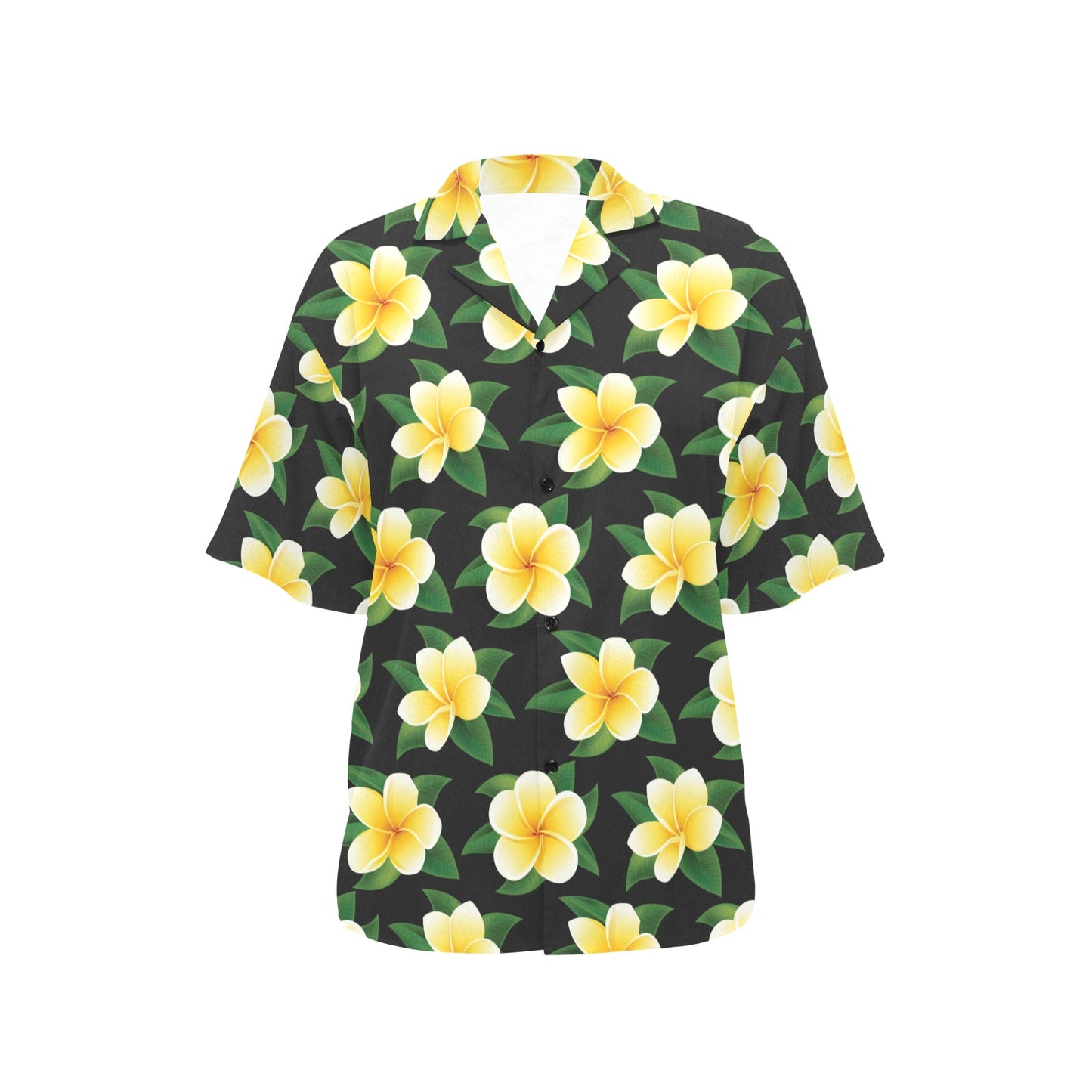 Plumeria Pattern Print Design A03 Women's Hawaiian Shirt