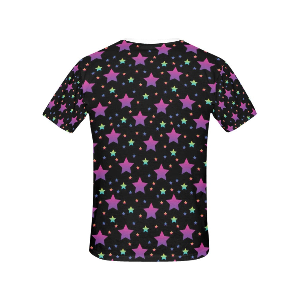 Star Print Design LKS305 Women's  T-shirt