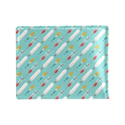 Phlebotomist Medical Print Men's ID Card Wallet