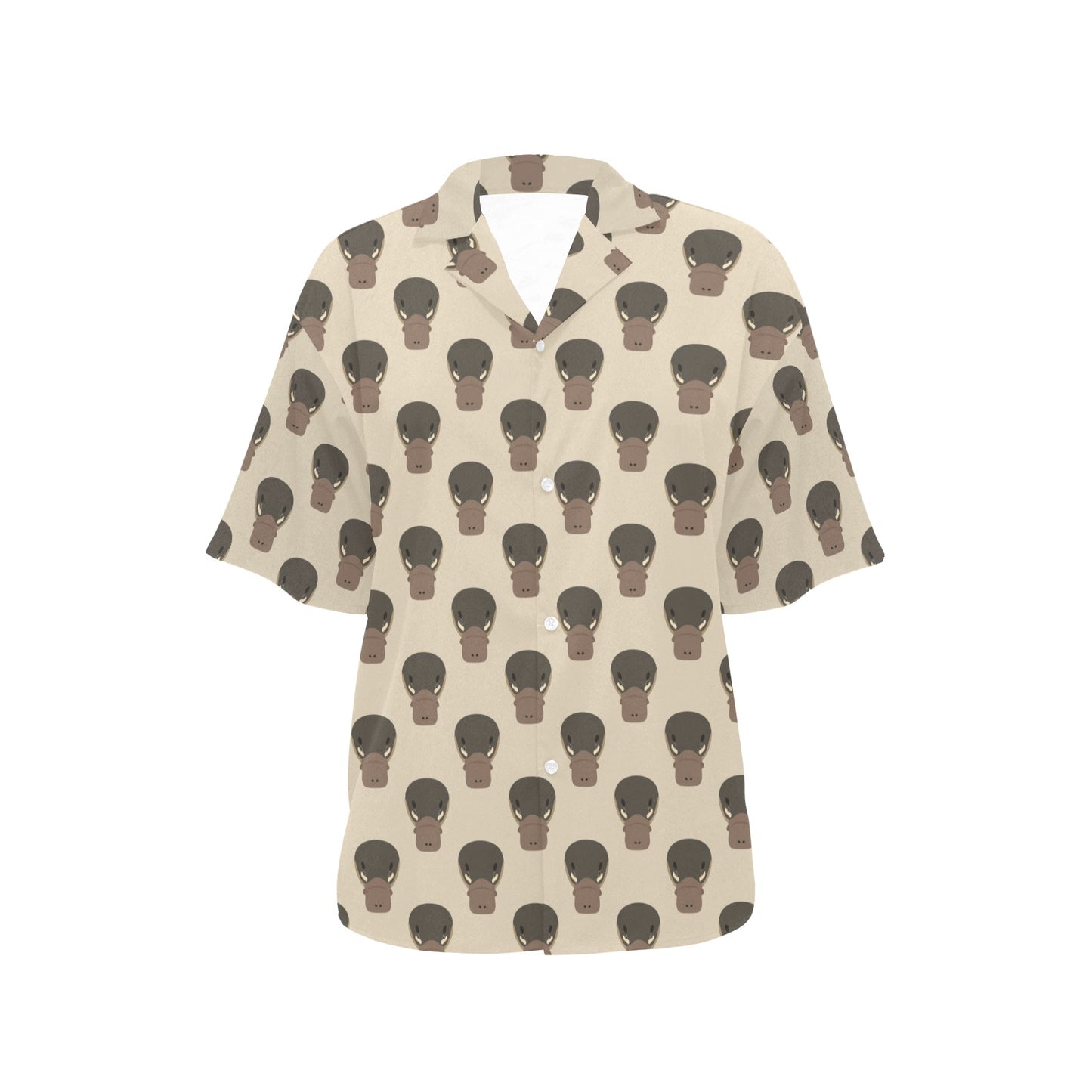 Platypus Pattern Print Design A03 Women's Hawaiian Shirt