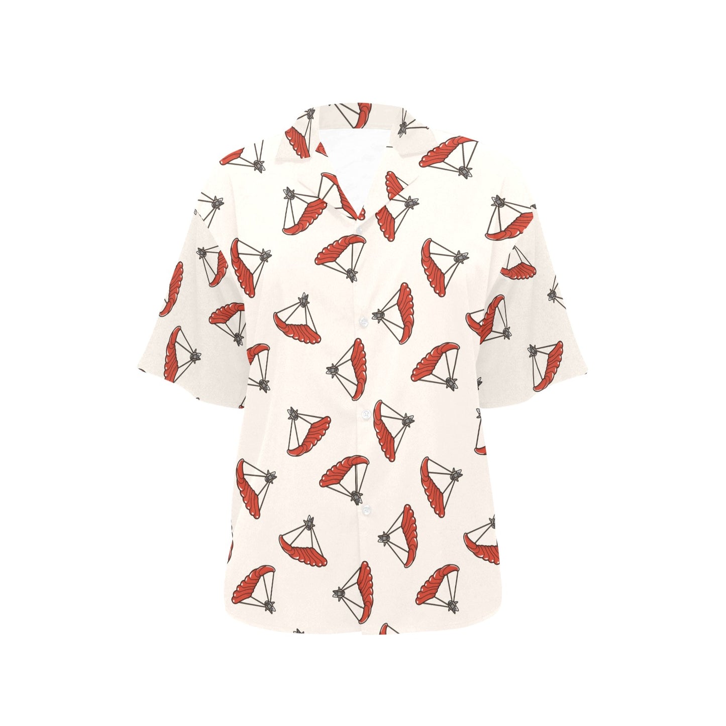 Skydiver Print Design LKS302 Women's Hawaiian Shirt