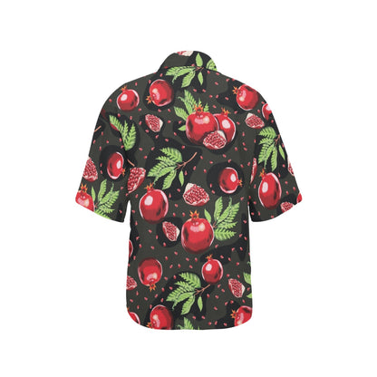 Pomegranate Pattern Print Design PG06 Women's Hawaiian Shirt