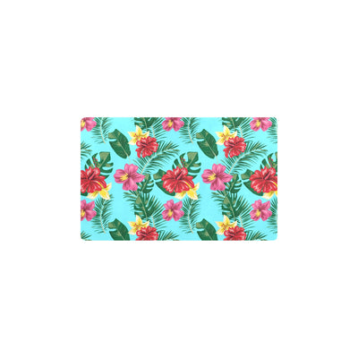 Hibiscus Hawaiian Flower Kitchen Mat