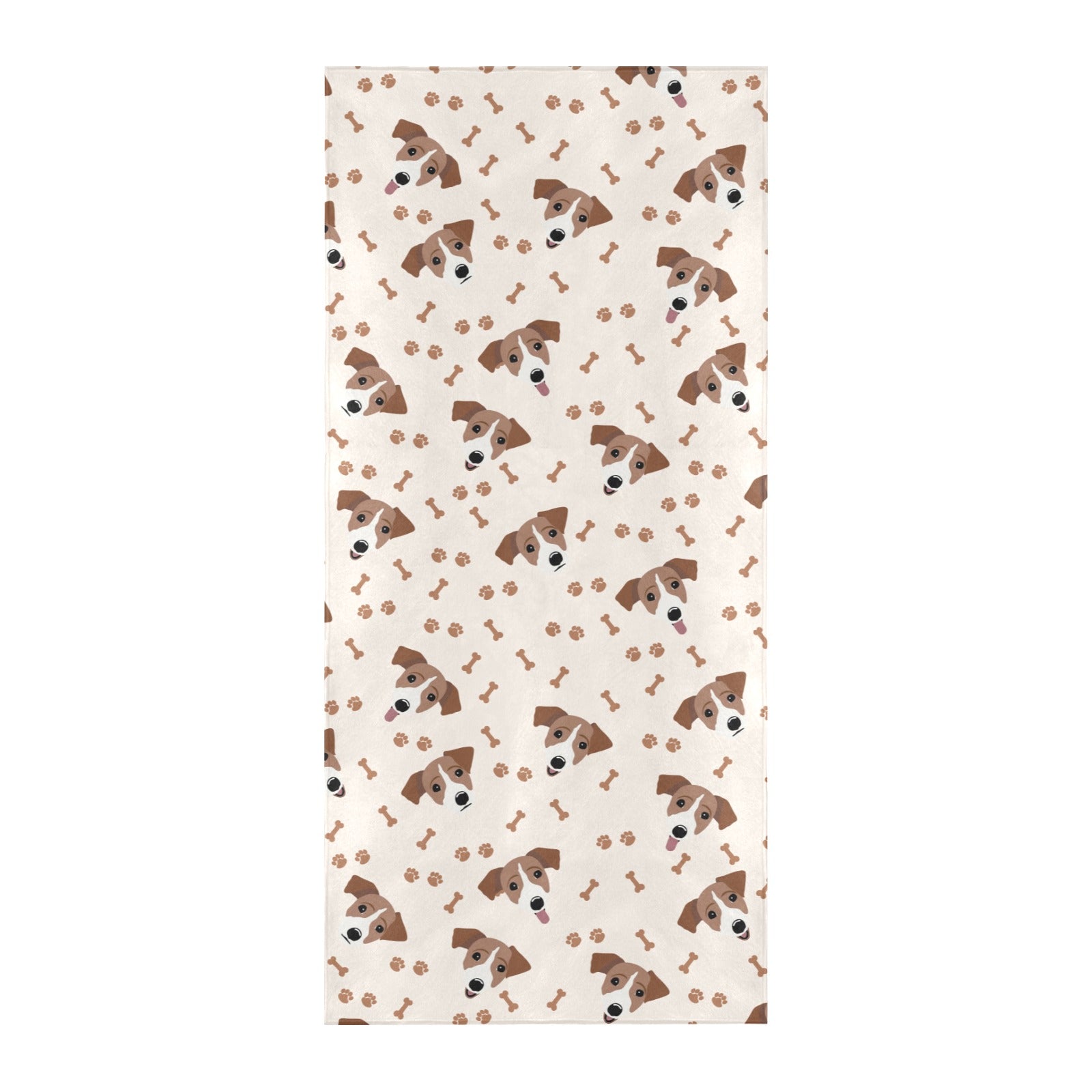 Russell Terriers Paw Print Design LKS303 Beach Towel 32" x 71"