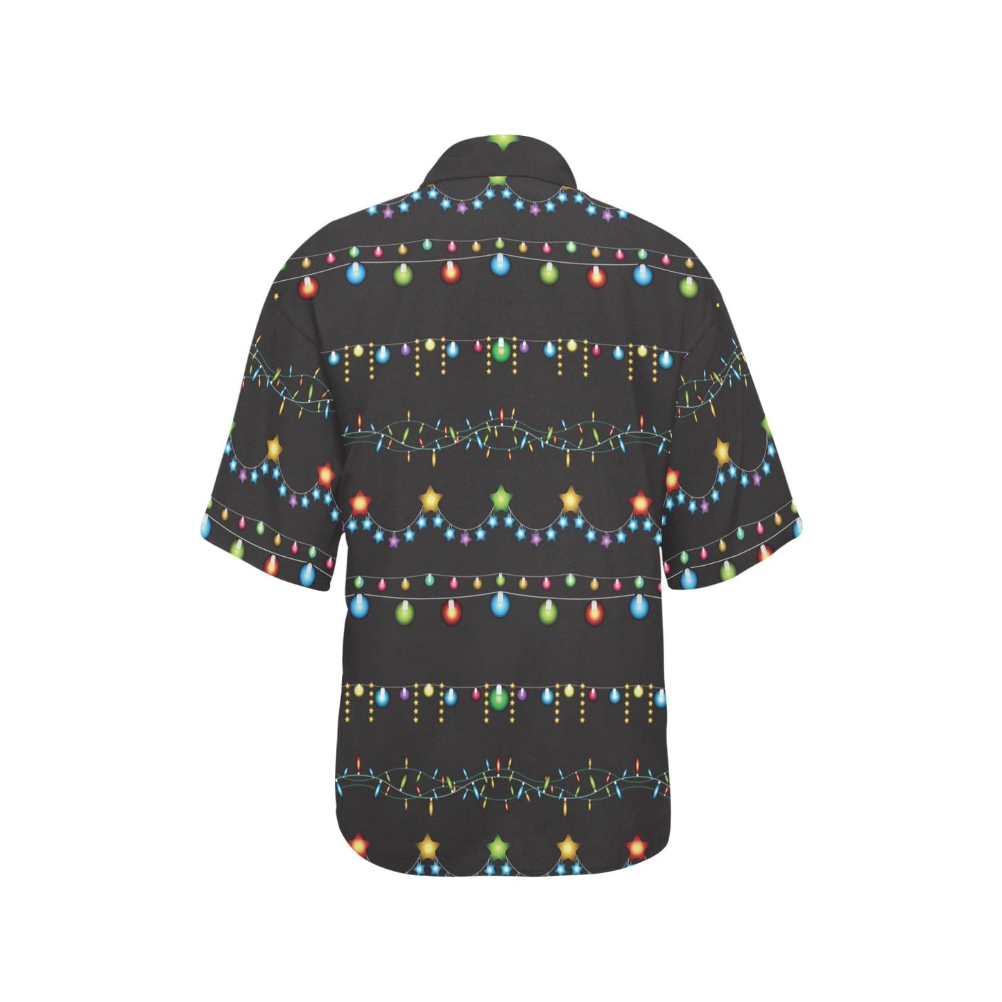 Christmas Light Pattern Print Design 01 Women's Hawaiian Shirt