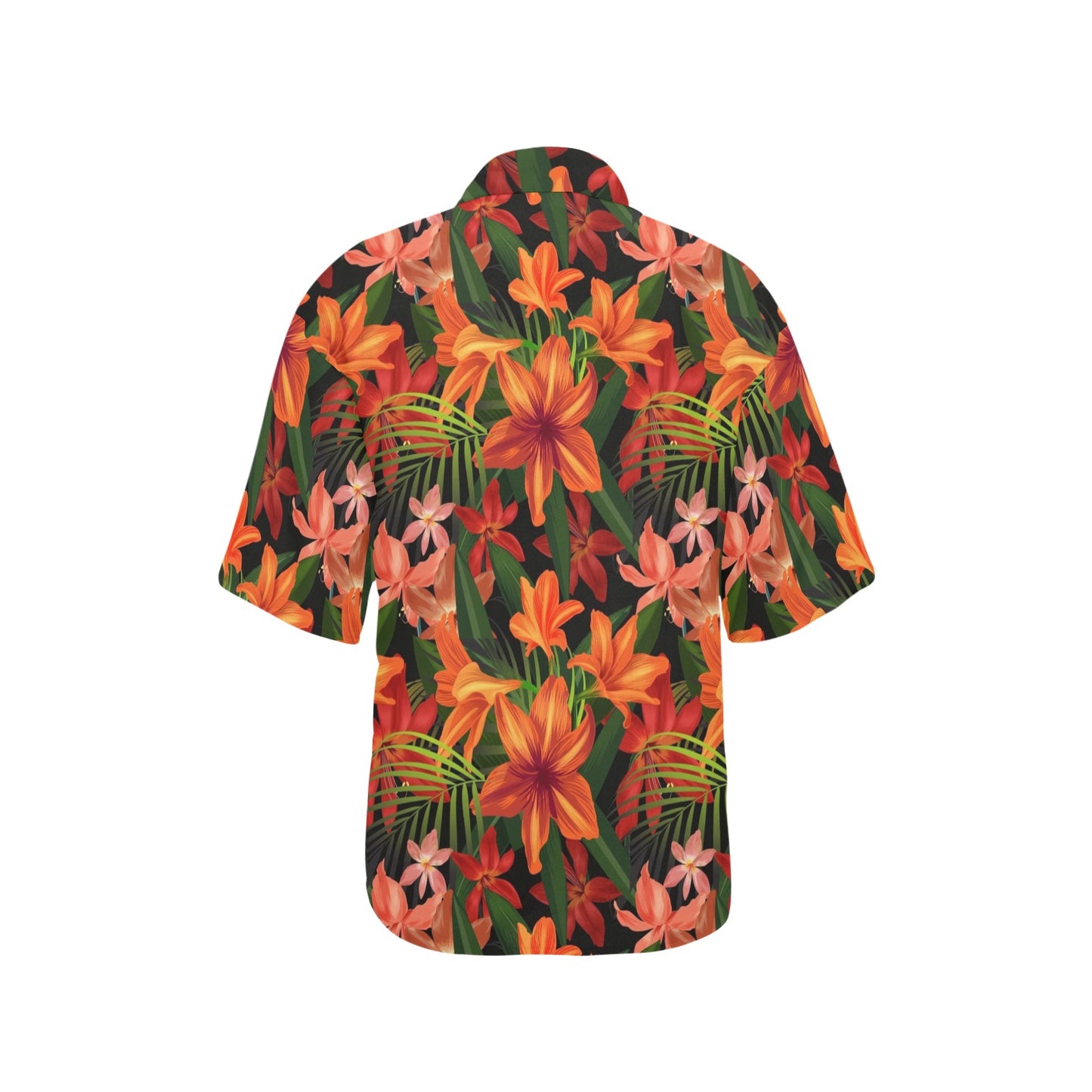 Amaryllis Pattern Print Design AL05 Women's Hawaiian Shirt