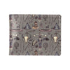 Native Indian life Design Print Men's ID Card Wallet