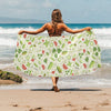 Salad Vegetable Print Design LKS302 Beach Towel 32" x 71"