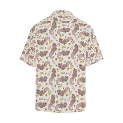 Squirrel Print Design LKS307 Men's Hawaiian Shirt