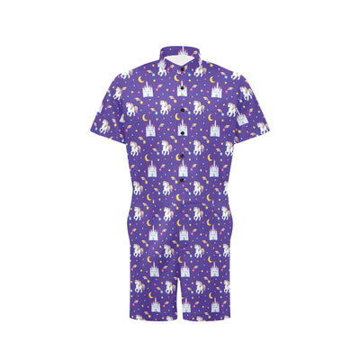 Unicorn Casttle Men's Romper