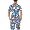 Hibiscus Pattern Print Design HB030 Men's Romper