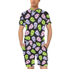 Acting Mask Pattern Print Design 04 Men's Romper