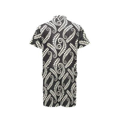 Fern Leave Print Pattern Men's Romper