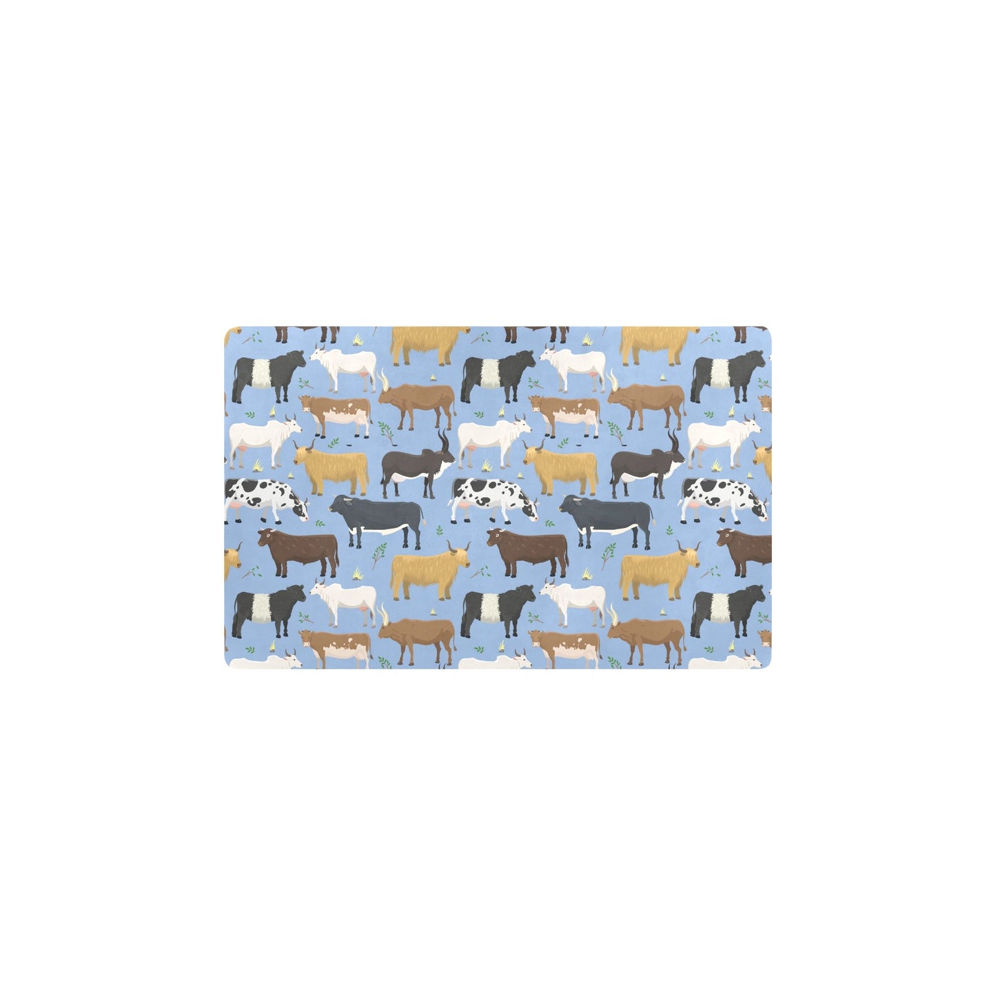 Cattle Pattern Print Design 02 Kitchen Mat