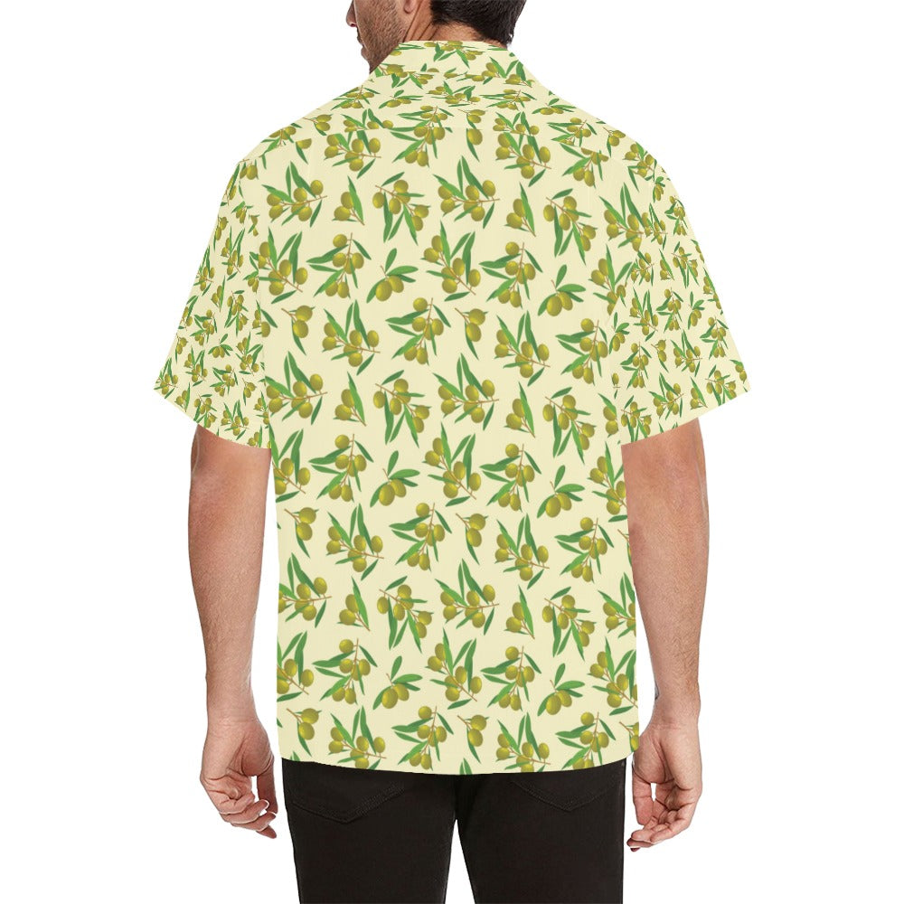 Olive Print Design LKS302 Men's Hawaiian Shirt