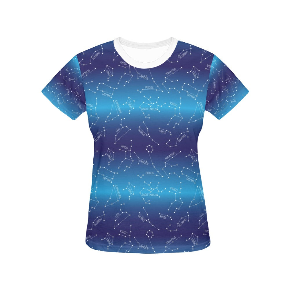 Virgo Print Design LKS302 Women's  T-shirt